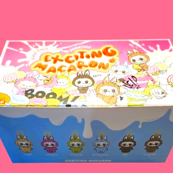 NWT ENTIRE BOX OF 6 POP MART LABUBUS Exciting‎ Macaron - Picture 1 of 9